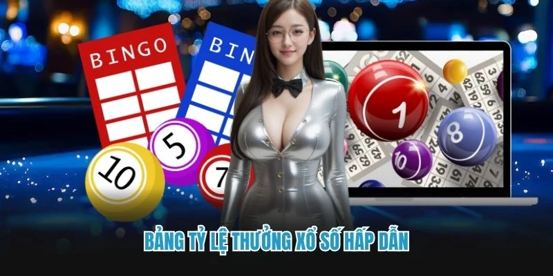 Bảng tỷ lệ thưởng xổ số hấp dẫn